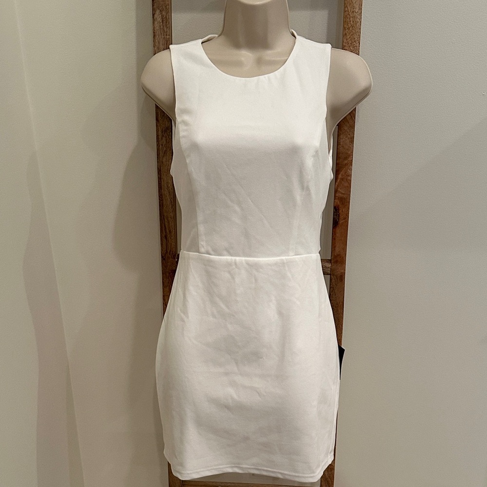 Elegant White Sleeveless Dress from Lulus